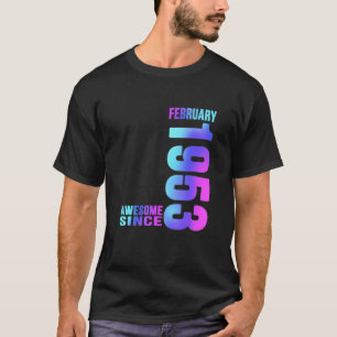 Camiseta Impresionante vintage desde febrero de 1953 feliz 