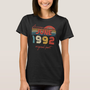 Camiseta Impresionante vintage desde junio de 1992 Parte Or