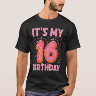 Camiseta Impresionantes Chicas de niños es mi 16 cumpleaños