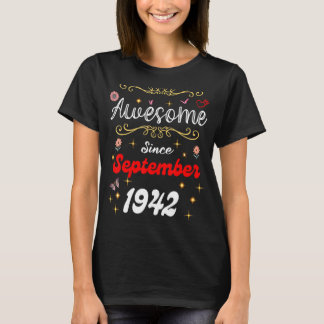 Camiseta Impresionantes desde septiembre de 1942 Flores de