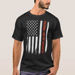 Camiseta Impresionantes hombres como el día de mi hija padr