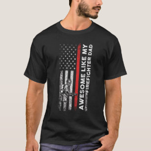 Camiseta Impresionantes hombres como mi bombero papá bomber