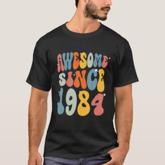 Camiseta Impresionantes ideas retro desde 1984 40 cumpleaño