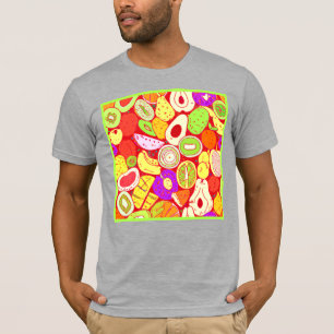 Camiseta Impresionantes mezclas de patrones de frutas. ¡Haz