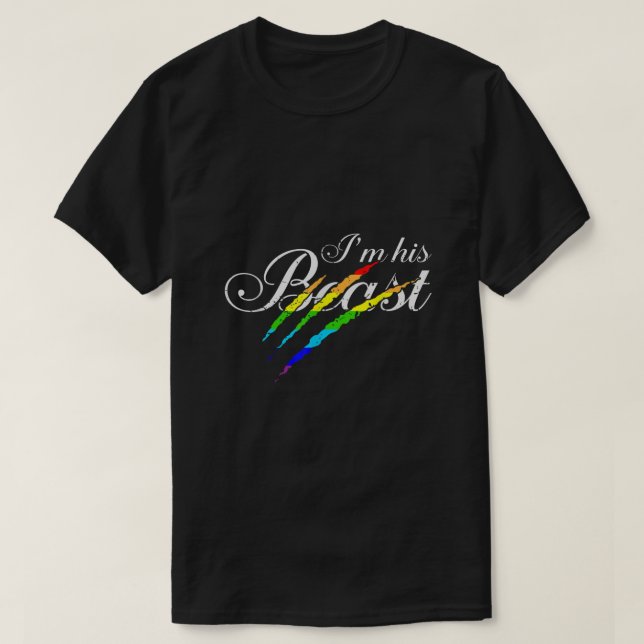 Camiseta Impresionantes parejas homosexuales soy su regalo  (Diseño del anverso)