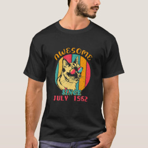 Camiseta Impresionantes vintage desde julio de 1962 gafas d