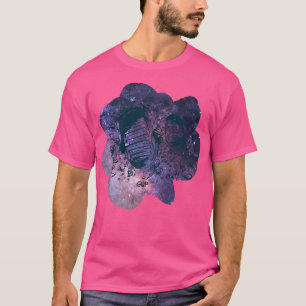 Camiseta Impresiones A Pie En El Diseño Cósmico Astral De L