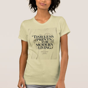 Camiseta Impresiones Atemporales para la Vida Moderna Cot