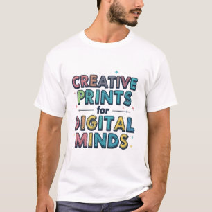 Camiseta Impresiones Creativas Para Mentes Digitales Arte D