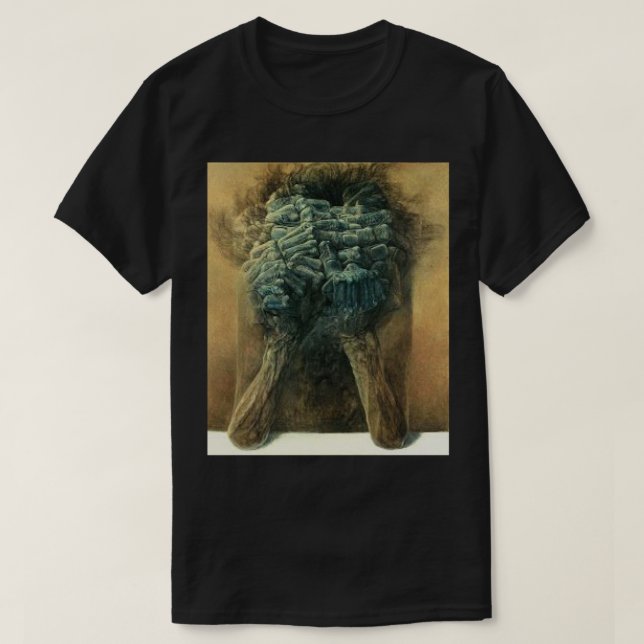 Camiseta Impresiones de arte de Beksinski (Diseño del anverso)