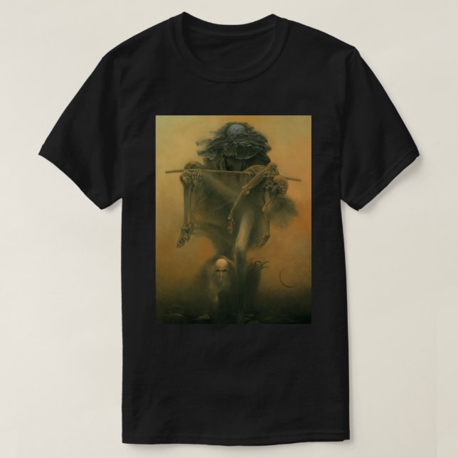 Camiseta Impresiones de arte de Beksinski (Diseño del anverso)