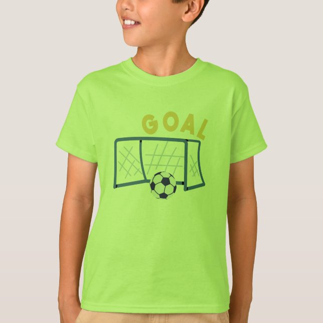 Camiseta Impresiones de Bella Artes de gol de fútbol (Anverso)