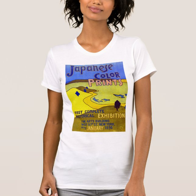 Camiseta Impresiones de color japonesas (Anverso)