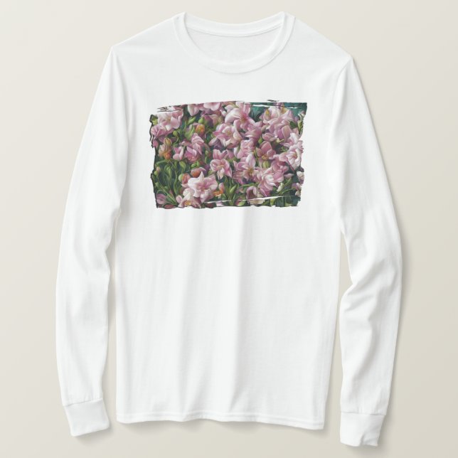 Camiseta Impresiones de flores silvestres (Anverso del diseño)