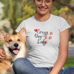 Camiseta Impresiones de la pintura cardíaca de la dama de p<br><div class="desc">Este diseño fue creado a través del arte digital. Se puede personalizar haciendo clic en el botón personalizar y cambiando el color, agregando un nombre, iniciales o tus palabras favoritas. Contáctame en colorflowcreations@gmail.com si quieres tener este diseño en otro producto. Compra mi pintura de acrílico abstracta original a la venta...</div>