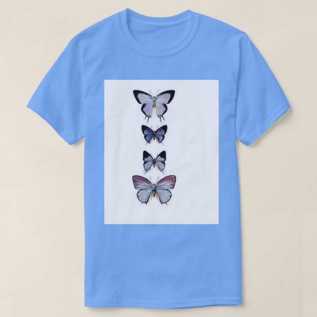 Camiseta Impresiones de mariposa de bonito (Diseño del anverso)