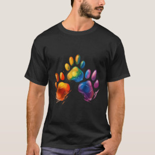 Camiseta Impresiones de perros recortados