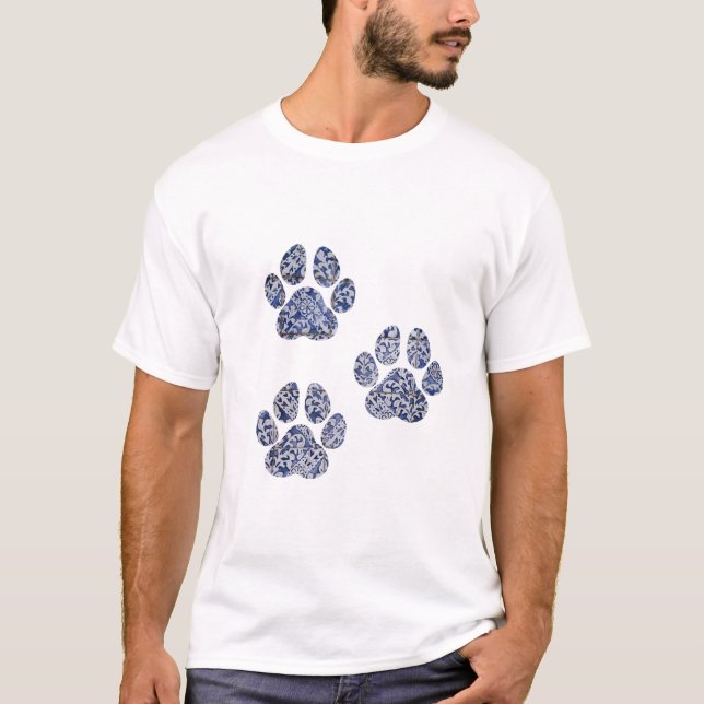 Camiseta Impresiones de pintas de perro - Baldosas portugue (Anverso)