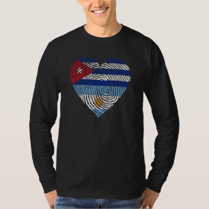 Camiseta Impresiones digitales argentinas sobre Cuba