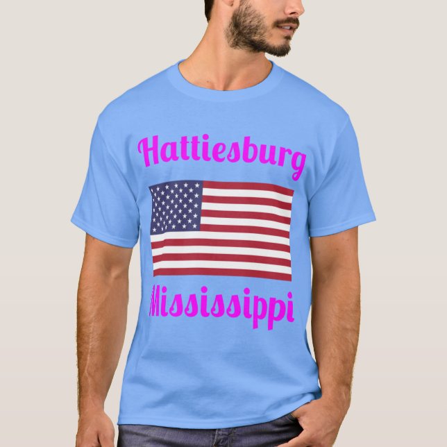 Camiseta Impresiones elegantes de Hattiesburg Mississippi1 (Anverso)