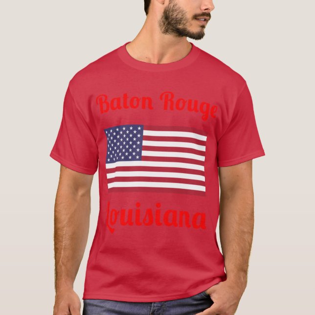 Camiseta Impresiones estilizadas de Baton Rouge1 (Anverso)