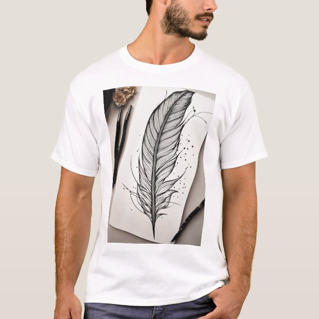 Camiseta Impresiones manuscritas: Tee inspirado en el tatua (Anverso)
