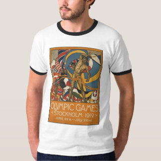 Camiseta Impresiones retras del anuncio del poster del