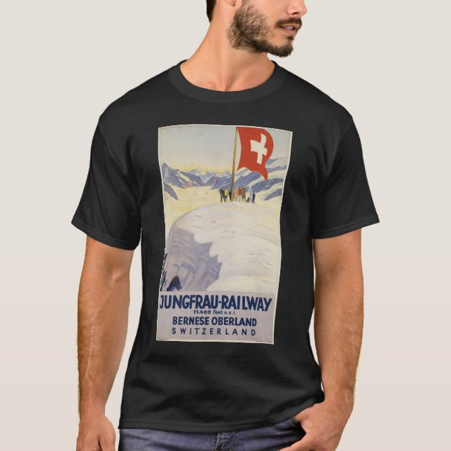 Camiseta Impresiones retras del anuncio del poster del (Anverso)