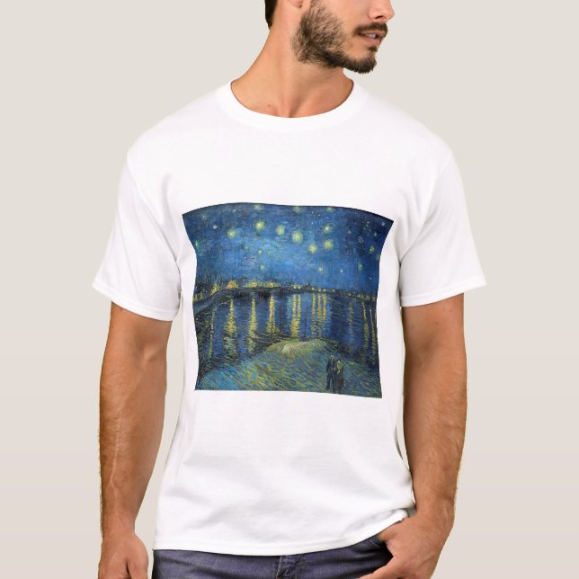 Camiseta Impresionismo Vincent Van Gogh Starry Starry Night (Anverso)