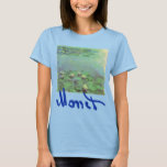 Camiseta Impresionismo vintage por Claude Monet<br><div class="desc">Waterlilies (1914) de Claude Monet es una pintura floral vintage de arte fino e impresionista. Uno de los varios cuadros de nenúfares que Monet pintó junto al estanque en su jardín de flores de temporada de primavera en Giverny, Francia. Sobre el artista: Claude Monet (1840-1926) fue fundador del movimiento de...</div>
