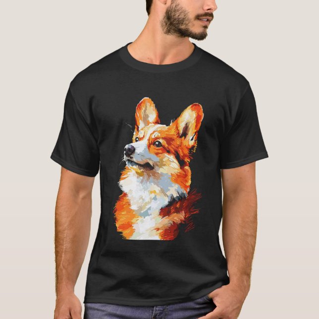 Camiseta Impresionista Corgi (Anverso)