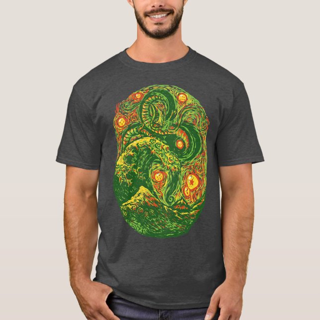 Camiseta Impresionista del diario chino Dragon Post de Tobe (Anverso)