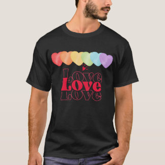 Camiseta Impreso con cita motivacional amor amor amor gif