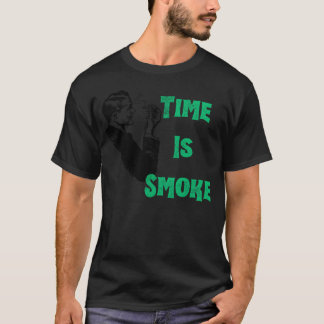 Camiseta Impreso con cita motivacional El tiempo es humo am
