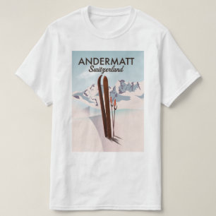 Camiseta Impreso de viaje para posters de esquí de Andermat