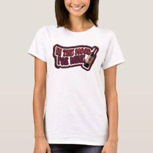 Camiseta Impreso Rosa Juguetón EN EL ESTADO DE ÁNIMO PARA E
