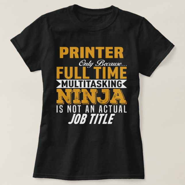 Camiseta Impresora (Diseño del anverso)