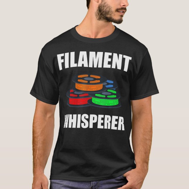 Camiseta Impresora 3D Filament Whisperer Impresión 3D (Anverso)