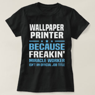 Camiseta Impresora de fondo de escritorio
