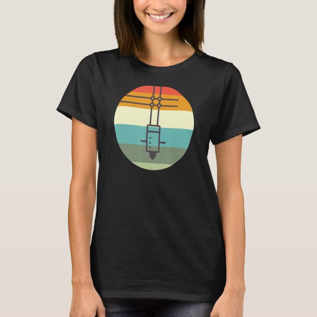 Camiseta Impresora de impresión 3D Nerd Geek Retr De Constr (Anverso)