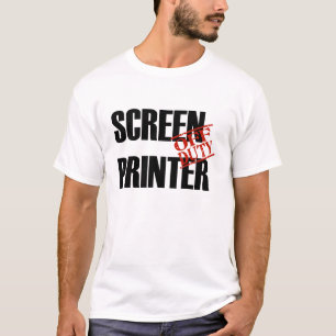 CAMISETA IMPRESORA FUERA DE SERVICIO DE LA PANTALLA