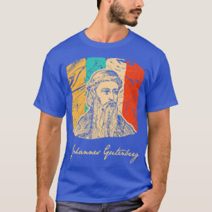 Camiseta Impresora Johannes Gutenberg Herrero Retro T
