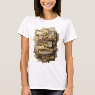 Camiseta Imprimir arte abstracto de plata