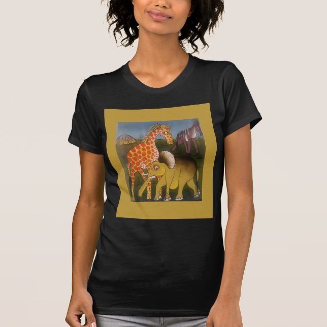 Camiseta Imprimir arte de trío africano (Anverso)