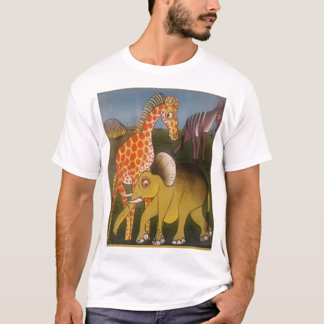 Camiseta Imprimir arte de trío africano (Anverso)