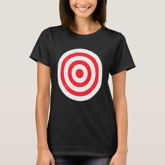 Camiseta Imprimir en Bullseye retroretro Target Bulls Eye F (Anverso)