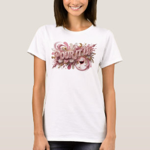 Camiseta Imprimir Limpiar Rosa POUR IT UP