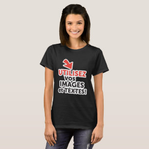 Camiseta Imprimir sus diseños en línea DIY en Español