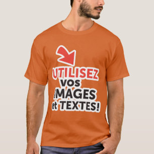 Camiseta Imprimir sus diseños en línea DIY en Español
