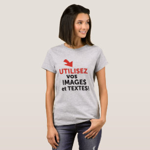 Camiseta Imprimir sus diseños en línea DIY en Español